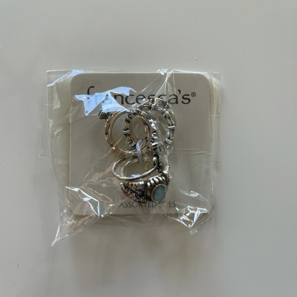 Francescas Boho Turquoise Ring Set - Assorted Sizes - Picture 2 of 3